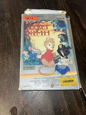 The Secret Of Nimh Rare GRAY BIG BOX VHS 1982 MGM Don Bluth Cartoon Animation - Image 1 of 4