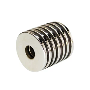 2-50pcs 30x3mm Hole:10mm Strong Rare Earth Neodymium Craft Disc Ring Magnets N50 - Picture 1 of 3