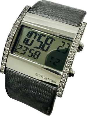 Tag Heuer Microtimer Diamantes Cuarzo Digital y Analógico Reloj Acero 38m - CS111F - Foto 1 de 4