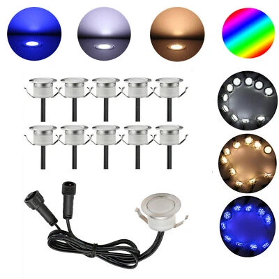 1-50er Set 230V RGB/WW LED Bodeneinbaustrahler Terrasse Außenlampe Minispot IP67 - Bild 1 von 4