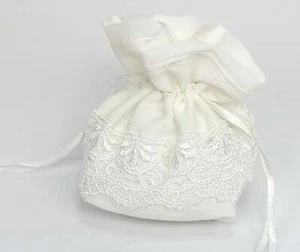 Linea Due Elle Linea Due Elle Sacchetto Tessuto e Macramè 7 x 13 x 10 Cm Avorio - Bild 1 von 1