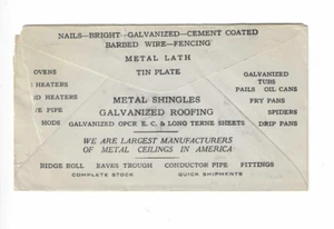 U.S. 1924 Advertising Cover sent from St. Louis MO to La Belle MO - rough opened - Picture 1 of 2