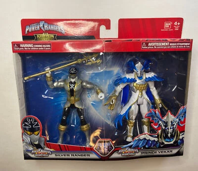 Power Rangers - Megaforce Silver Ranger Vs Vekar The Mega Collection Bandai Foto 1 de 3
