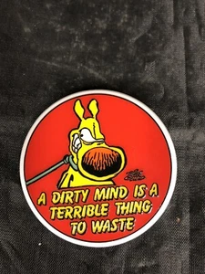 "A Dirty Mind is a Terrible Thing to Waste" Vintage Pinback Button Pin 1989 - Bild 1 von 3