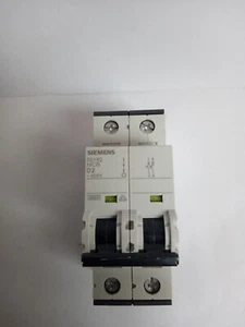 Siemens 5SY62 D2 400v MCB 2A 2 pole circuit breaker 5SY6202-8 - Picture 1 of 3