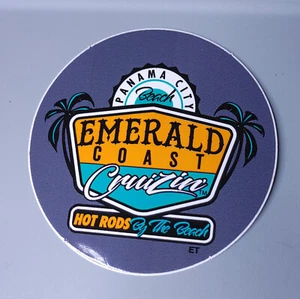 Emerald Coast Cruzin' - Hot Rods By The Beach Sticker: NOS - Picture 1 of 5