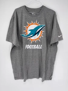 MIAMI DOLPHINS GREY NIKE REGULAR FIT SHIRT  *BRAND NEW & MULTIPLE SIZES* - Picture 1 of 3