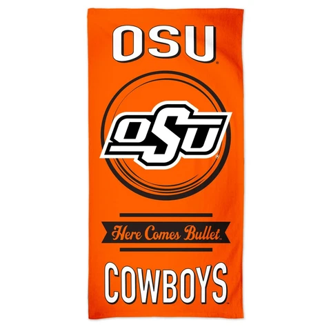 Oklahoma State Cowboys Wincraft NCAA 30 x 60 Fiber Beach Towel FREE SHIP Cover
