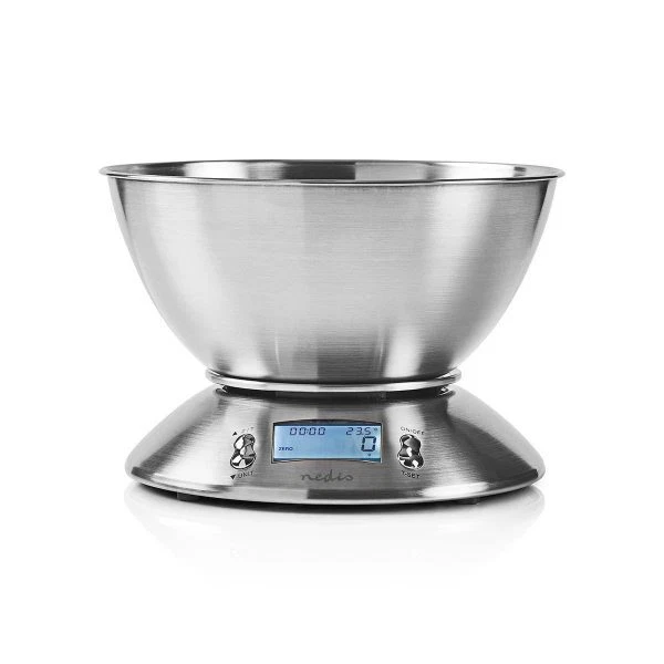 Bilancia da Cucina LCD - Argento - Con Timer e sensore temperatura - Immagine 1 di 1