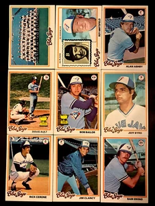 ¡JUEGO DE EQUIPO DE 26 TARJETAS TORONTO BLUE JAYS 1978 TOPPS! - Imagen 1 de 3