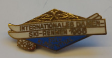 Orig. Pin   X. Internationales Damen Ski Rennen KLINGENTHAL / DDR 1968  !!  TOP