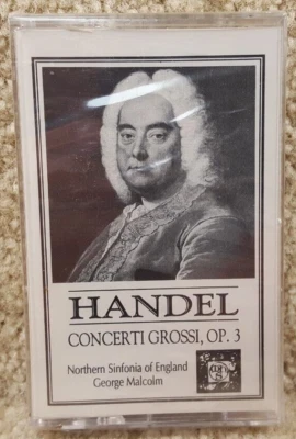 Винтажная кассетная лента Handel Concerti Grossi Op. 3 Северная Симфония Англии - Изображение 1 из 4