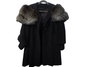 Vintage Rothmoor Fur Collared Coat - XL - Picture 1 of 8