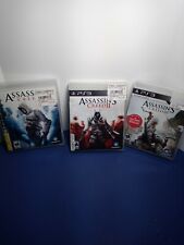 Lot of 3 Assassin's Creed 1, 2 + 3 (Sony Playstation 3, PS3 Games) CIB Free Ship