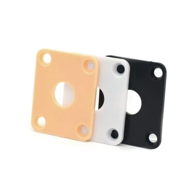 2Pcs Plastic Square Guitar Jack Plates Cover for LP Electric Guitar - Image 1 of 4