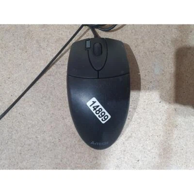 A4Tech OP-620D Optical Mouse Black Wired USB 4-Button Compact 1000-DPI Symmetric - Image 1 of 4