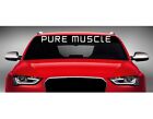 40" Pure Muscle Car Decal Sticker Windshield Banner Bodybuilding Swole 20 COLORS