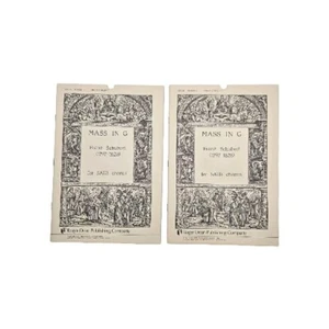 2 Stück SATB Messe im G Chor Noten 1987 Franz Schubert Elmer Thomas - Bild 1 von 9