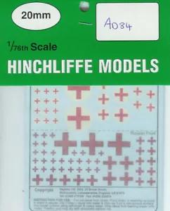 Skytrex 1/76 (20mm) Decals - German Red Crosses - Picture 1 of 1