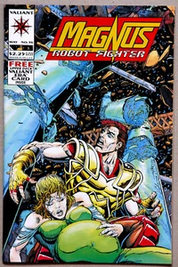 Magnus Robot Fighter #36 wt Card - Valiant - Antony J. L. Bedard - Jim Calafiore - Picture 1 of 6