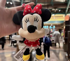 Disney Authentic 2024 Minnie Mouse Small Plush Keychain Shanghai Disneyland