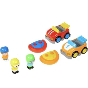 Amazon Basics Cartoon Race Car Toys, 2 Pack, Red/orange - Picture 1 of 3