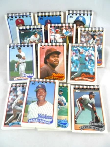 13 TOPPS 1988 Baseball Cards Spiral Notepad Handmade Party Favor School Giveaway - Picture 1 of 2