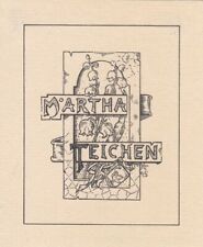 Exlibris Bookplate Klischee Hans Teichen Maiglöckchen Wappen