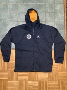 Medium Adidas New York City FC NYCFC Primeblue Full Zip-Up Rain Jacket NWT - Picture 1 of 7