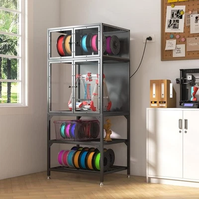 Storage Rack Double-Layer Includes Supply Rod Noise Reduction & Dust Protection - Image 1 of 4