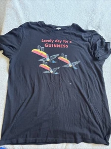 Old Navy XXL Kurzarm Tshirt schwarz Lovely Day For A Guinness - Bild 1 von 4