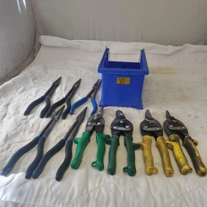 Lot of 9 Midwest Aviation Sinps & Pliers Mixed Types Hand Tools LOT-117 - Picture 1 of 12