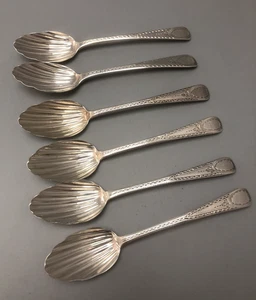 George III Bright Cut Silver Teaspoons T Johnson London 1814 87g 13.5cm HLZX - Picture 1 of 4