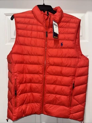 Мужской жилет Polo Ralph Lauren. Новый. Средний оранжевый. - Изображение 1 из 4
