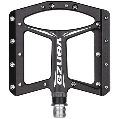 VENZO Flat Mountain BMX MTB Aluminum Bike Anti-Skid Sealed Bearing Pedals