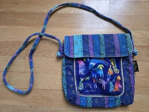 Laurel Burch Dog Purse Single Strap Flap Magnetic Closure - Picture 1 of 11