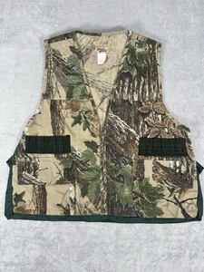 Sports Afield Hunting Vest Mens L Vintage RealTree Camo Zip-up Padding Pouch - Picture 1 of 13