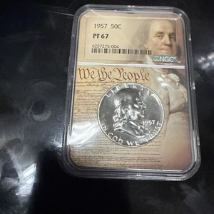1957 Franklin Half Dollar - Picture 1 of 7