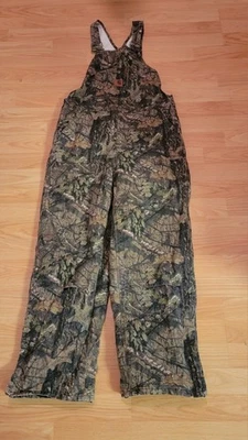 Carhartt MossyOak Insulated Camo Overall Bibs Double Knee Hunting Youth Size 14 - Image 1 of 4