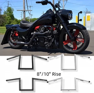 8"/10" Rise Z-Bars 1" Handlebars Hanger For Suzuki Boulevard C50 M50 M109R C109 - Picture 1 of 16