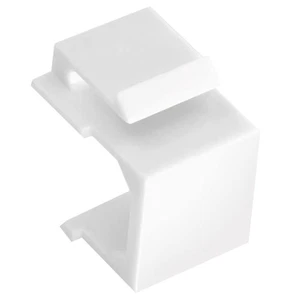 30-Pack Blank Jack Inserts for Wall Plate and Patch Panel - White T6L17623 - Photo 1/8