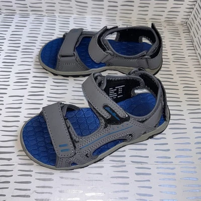 Sandalias Ajustables Eddie Bauer Rocky Gris Azul Niños Talla 12 Gorpcore Senderismo Foto 1 de 4
