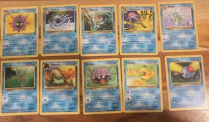 Vintage Pokémon Fossil Set Lot (10 Karten) - WOTC 1999 Wassertypen - Cloyster,... - Bild 1 von 5