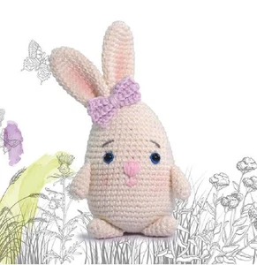 Knitty Critters Bauernhof Hase Zum Selbermachen Amigurumi Häkelset CC001 - Bild 1 von 1