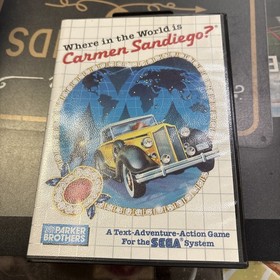 Sega Master System Where In The World Is Carmen Sandiego CIB Both Manuals
