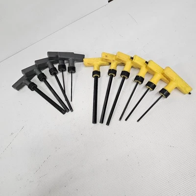Husky Hex Key T-Handle Metric (5) SAE (6) Handled Set (used) - Image 1 of 3