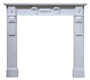 Antique 19th century continental Carara marble fireplace surround - Picture 1 of 7