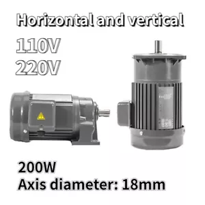 Hochwertiger Getriebemotor elektrisch variabel einphasig Drehzahlreduzierung Neu 200W - Bild 1 von 8