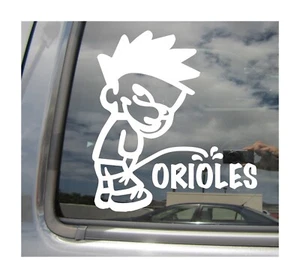 Pee On Orioles - Funny Humorous Car Auto Window Vinyl Decal Sticker 02136 - Picture 1 of 1