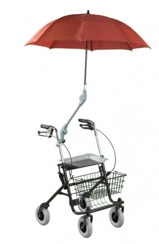 Rolko Rollatorschirm Protektor rotbraun